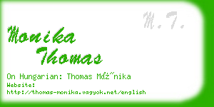 monika thomas business card